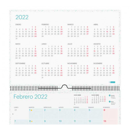 CALENDARIO DE PARED 2022 MIQUELRIUS LOVELY CASTELLANO