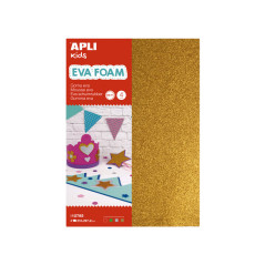 PACK 4h GOMA EVA PURPURINA APLI KIDS A4