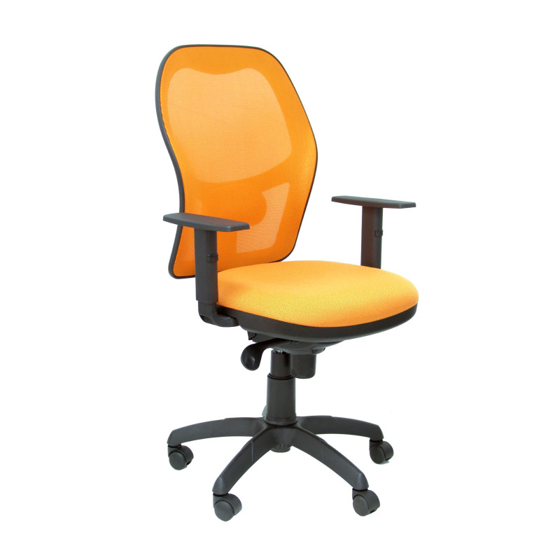 SILLA JORQUERA BALI CON BRAZOS MALLA NARANJA