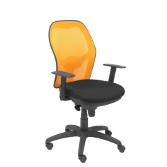 SILLA JORQUERA BALI CON BRAZOS MALLA NARANJA