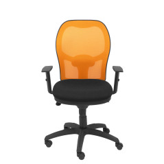 SILLA JORQUERA BALI CON BRAZOS MALLA NARANJA