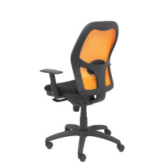 SILLA JORQUERA BALI CON BRAZOS MALLA NARANJA