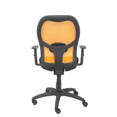 SILLA JORQUERA BALI CON BRAZOS MALLA NARANJA