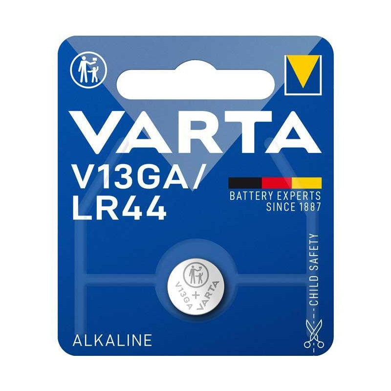 BLISTER 1 PILA VARTA DE BOTÓN ALKALINE LR-44 V13GA