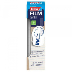 PACK 8 ROLLOS CINTA ADHESIVA TESAFILM PAPER 10mx19mm