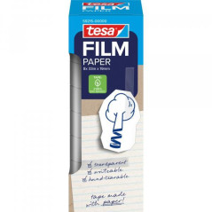 PACK 8 ROLLOS CINTA ADHESIVA TESAFILM PAPER 33mx19mm