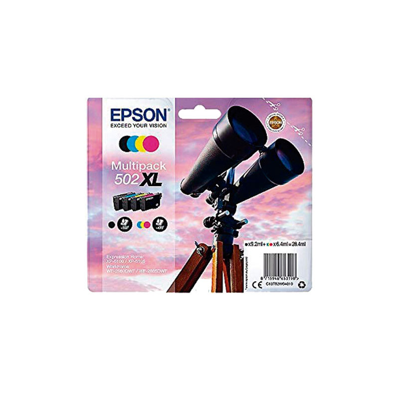 MULTIPACK 4 COLORES INKJET ORIGINAL EPSON 502XL