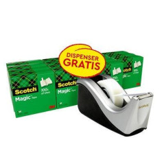 PACK 16 ROLLOS CINTA ADHESIVA SCOTCH MAGIC 19mmx33m