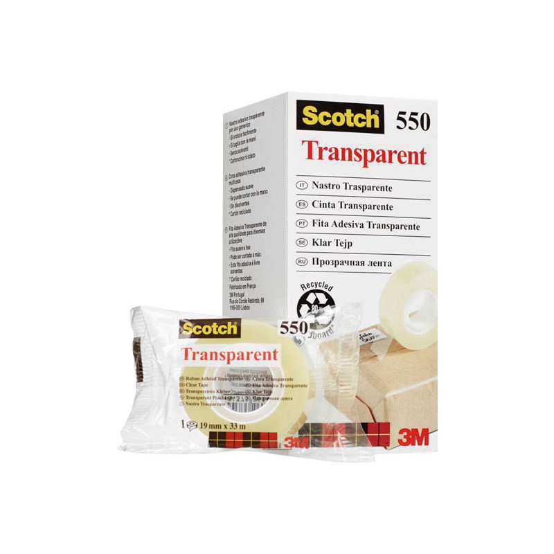 CINTA ADHESIVA SCOTCH 550 19mm x 33m CINTA ADHESIVA SCOTCH 550 19mm x 33m
