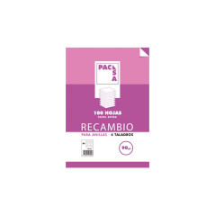 RECAMBIO PACSA 100h A4 PAUTA 2,5 CON MARGEN