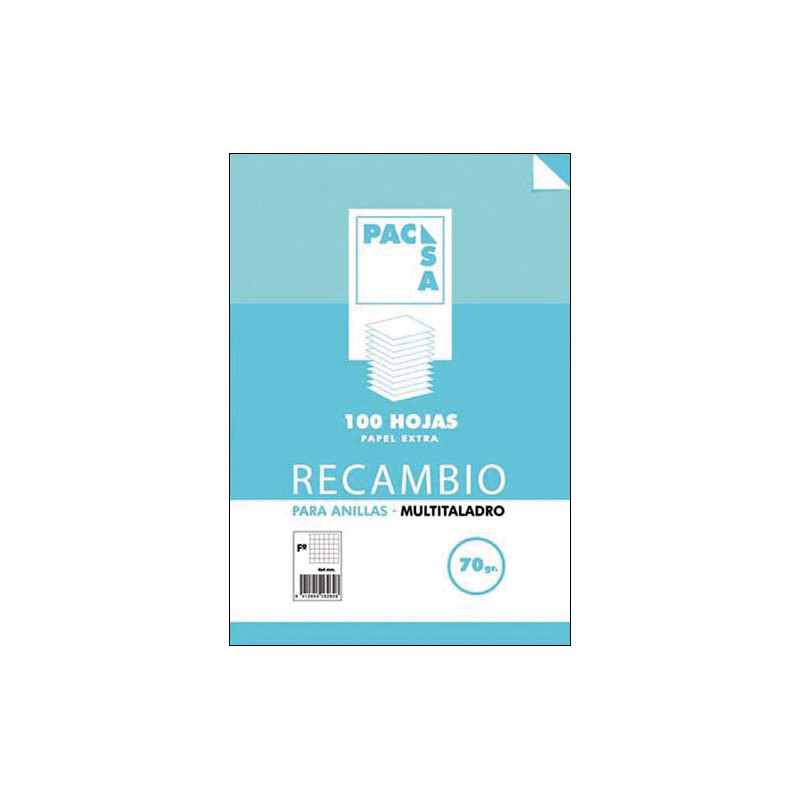 RECAMBIO 100h PACSA ESCOLAR 4x4 CON MARGEN MULTITALADRO RECAMBIO 100h PACSA ESCOLAR 4x4 CON MARGEN MULTITALADRO