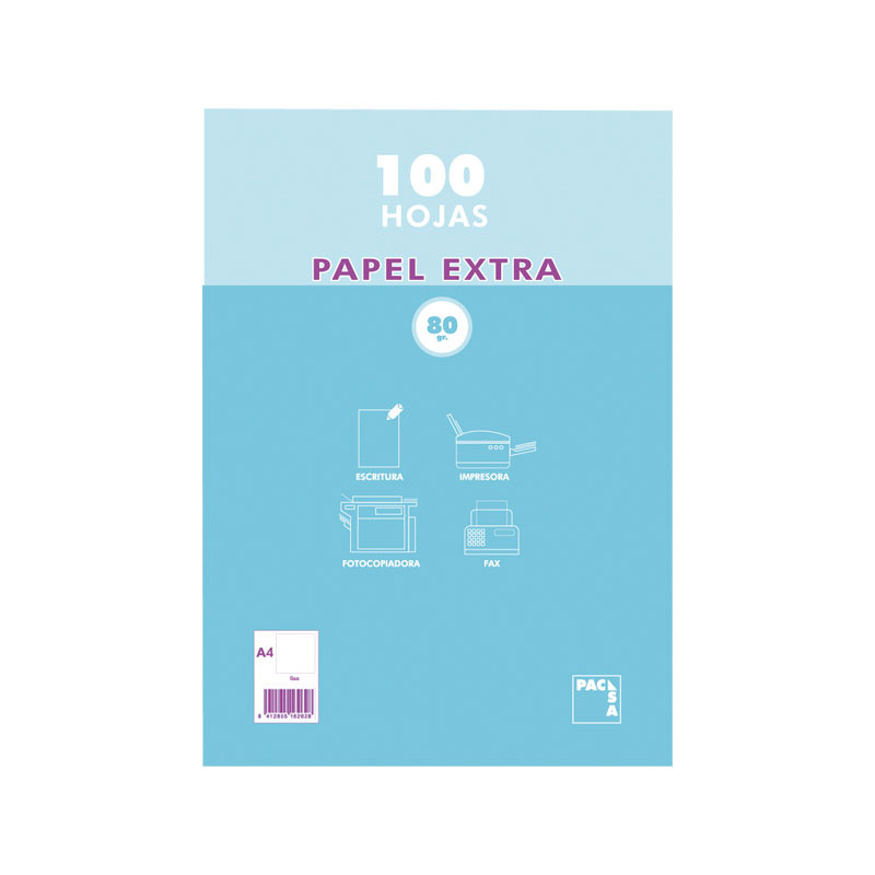 RESMILLERIA PACSA 100 h. A4 LISO 80 g. RESMILLERIA PACSA 100 h. A4 LISO 80 g.