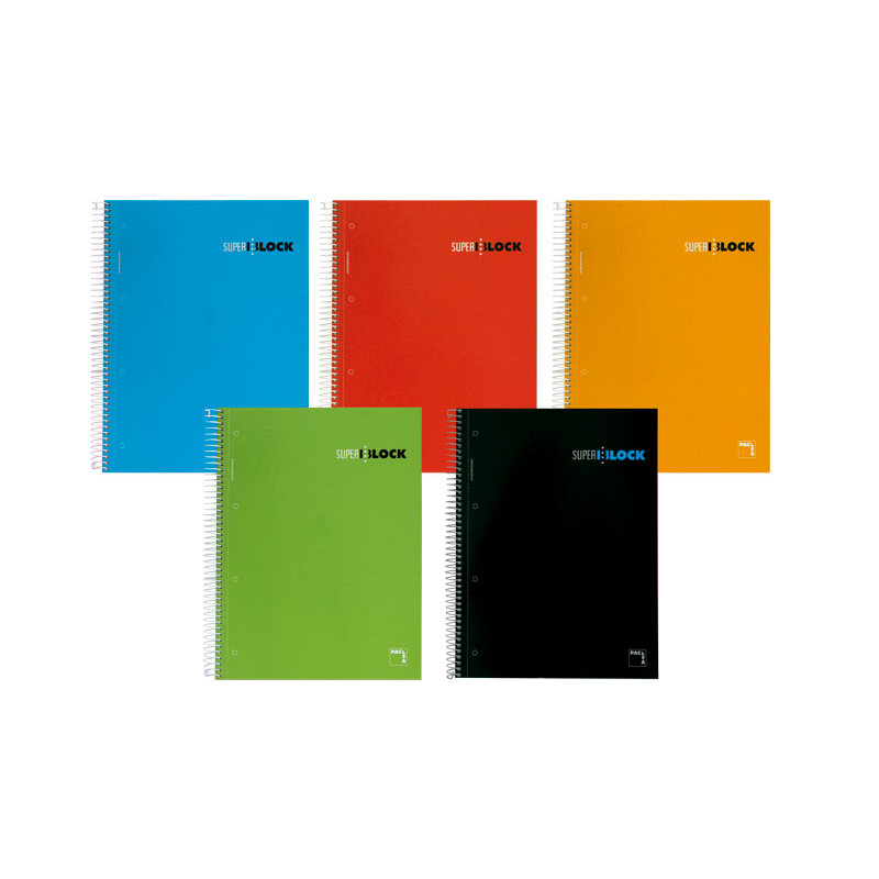 CUADERNO ESPIRAL PACSA SUPERBLOCK A5 5x5 4 TALADROS 160h CUADERNO ESPIRAL PACSA SUPERBLOCK A5 5x5 4 TALADROS 160h
