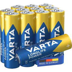 BLÍSTER 8+4 PILAS VARTA AA LONGLIFE POWER LR6 1,5V