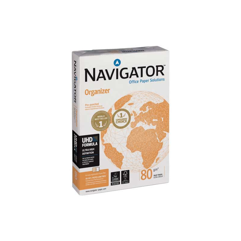 CAJA 5 PAQUETES 500h PAPEL NAVIGATOR ORGANIZER A4 CAJA 5 PAQUETES 500h PAPEL NAVIGATOR ORGANIZER A4