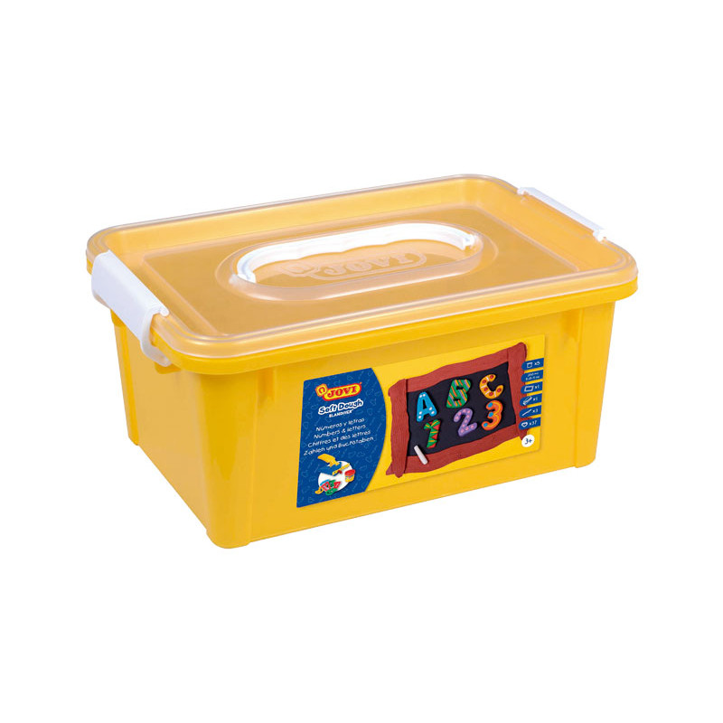 CAJA 5 BOTES PLASTILINA JOVI SOFT DOUGH BLANDIVER + ACCESORIOS LETRAS Y NÚMEROS CAJA 5 BOTES PLASTILINA JOVI SOFT DOUGH BLANDIVER + ACCESORIOS LETRAS Y NÚMEROS
