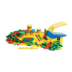 CAJA 5 BOTES PLASTILINA JOVI SOFT DOUGH BLANDIVER + ACCESORIOS LETRAS Y NÚMEROS
