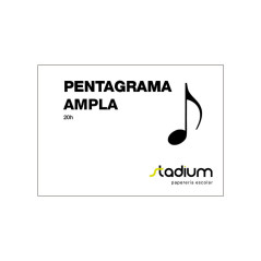 CUADERNO DE MÚSICA STADIUM 4º APAISADO PENTAGRAMA ANCHO