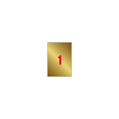 ETIQUETAS METALIZADAS ORO 210,0 X 297,0 mm