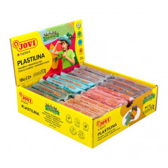 CAJA 18 PASTILLAS PLASTILINA JOVI "NATURAL COLORS" 50gr