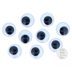 BOLSA 12 OJOS MÓVILES INNSPIRO ADHESIVOS FLUORESCENTES Ø18mm