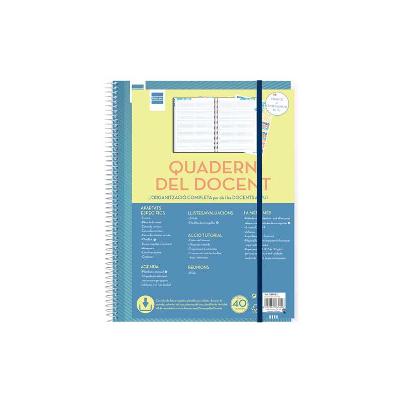 CUADERNO-AGENDA DOCENTE FINOCAM 230x310mm CATALÁN