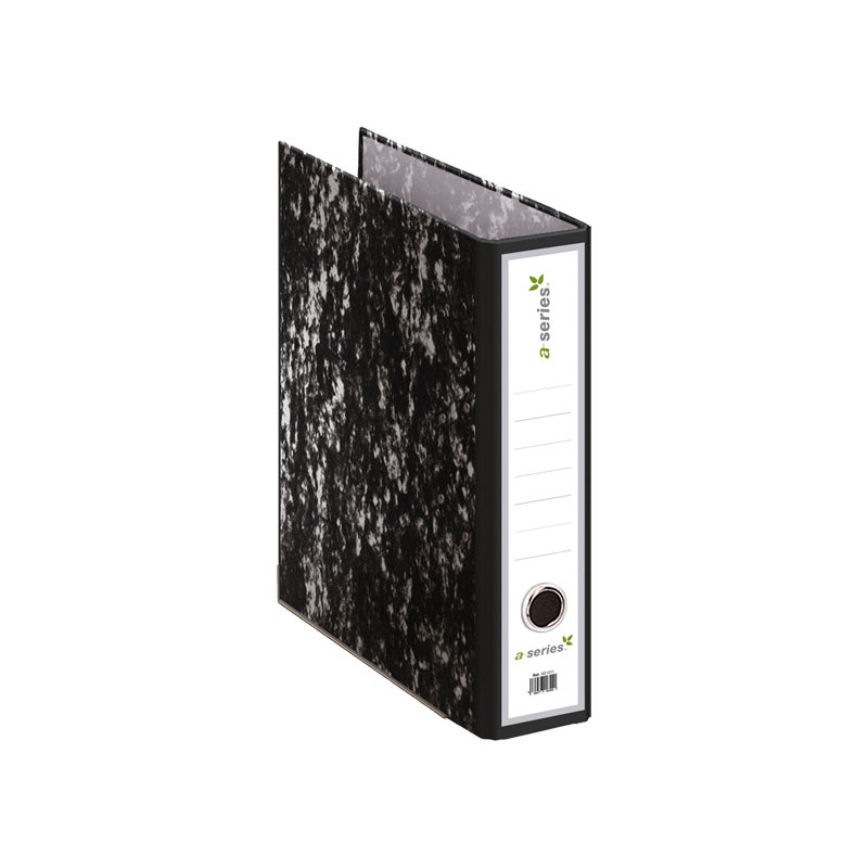 ARCHIVADOR JASPEADO NEGRO A-SERIES Fº SIN RADO ARCHIVADOR JASPEADO NEGRO A-SERIES Fº SIN RADO