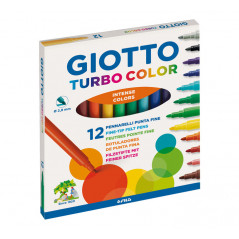 CAJA 12 ROTULADORES GIOTTO TURBO COLOR SURTIDO