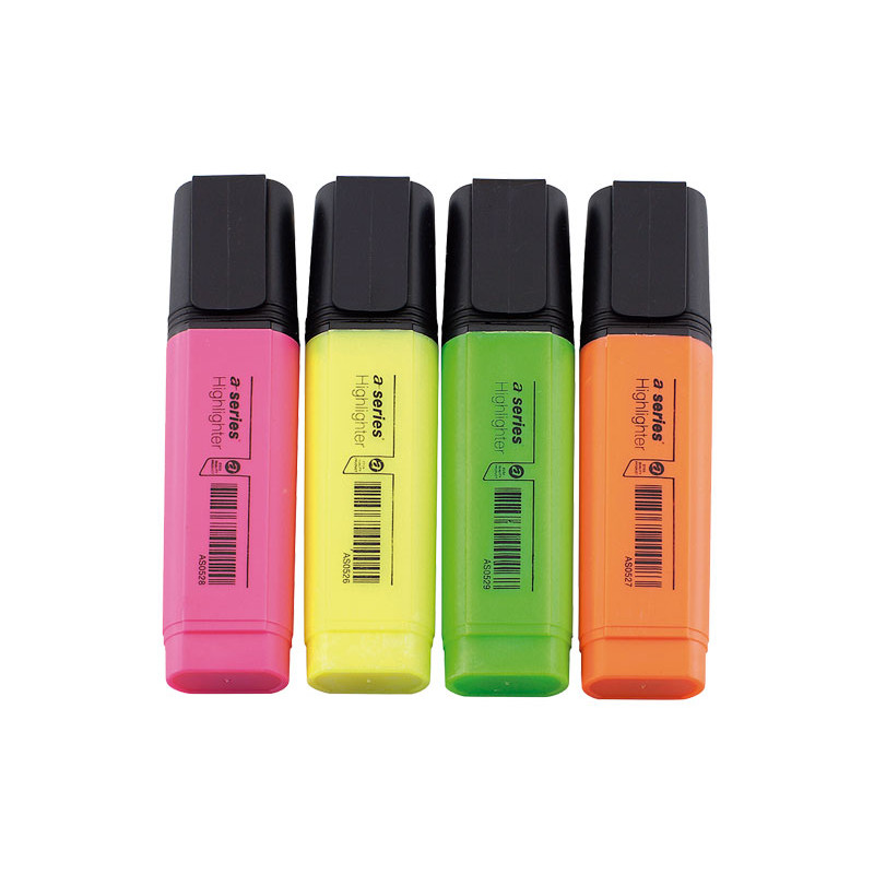 ESTUCHE 4 MARCADORES FLUORESCENTE A-SERIES