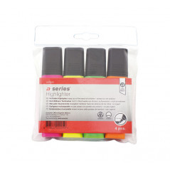 ESTUCHE 4 MARCADORES FLUORESCENTE A-SERIES