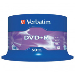 BOBINA 50 DVD+R VERBATIM 16X 4.7GB ADVANCED AZO