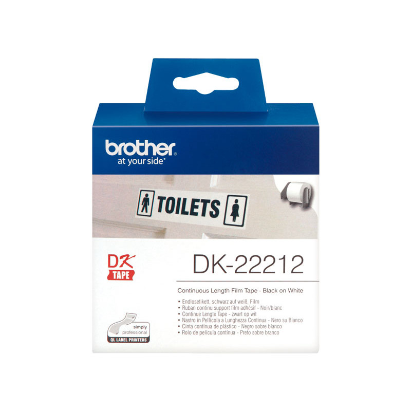 CINTA CONTINUA BROTHER DK22212 62mm PELÍCULA PLÁSTICA