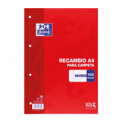RECAMBIO OXFORD CLASSIC A4 100h HORIZONTAL