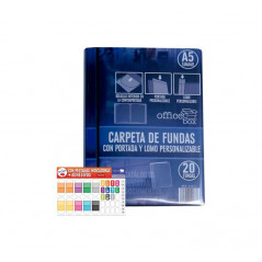CARPETA 20 FUNDAS OFFICE BOX PERSONALIZABLE A5