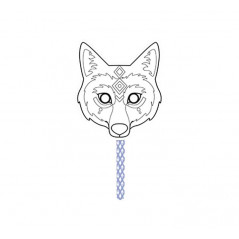 MÁSCARA PARA COLOREAR CLAIREFONTAINE "GRAFFY STICK: LOBO"