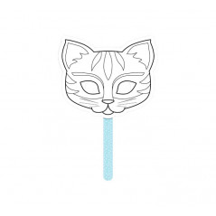 MÁSCARA PARA COLOREAR CLAIREFONTAINE "GRAFFY STICK: GATO"