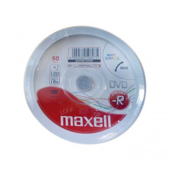 BOBINA 50U DVD-R MAXELL IMPRIMIBLE 4,70 GB