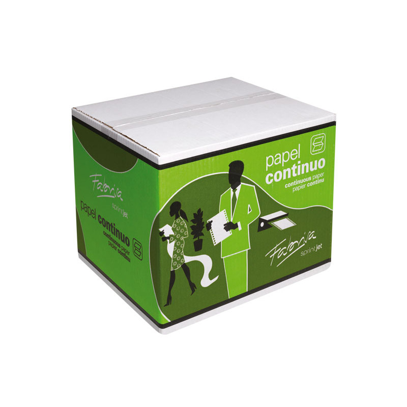 CAJA 2500h PAPEL CONTINUO FABRISA 24x12" 2 TREPADOS CAJA 2500h PAPEL CONTINUO FABRISA 24x12" 2 TREPADOS