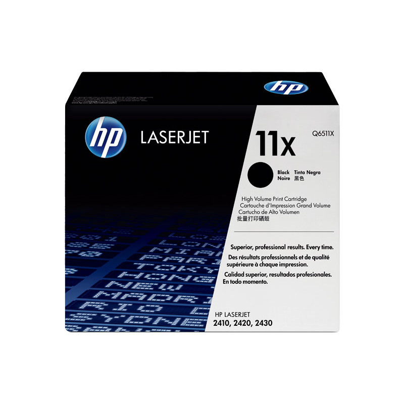 CARTUCHO DE TÓNER ORIGINAL LASERJET HP 11X DE ALTA CAPACIDAD CARTUCHO DE TÓNER ORIGINAL LASERJET HP 11X DE ALTA CAPACIDAD