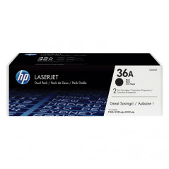 PACK DE AHORRO DE 2 CARTUCHOS DE TÓNER ORIGINAL LASERJET HP 36A