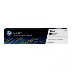 PACK DE AHORRO DE 2 CARTUCHOS DE TÓNER ORIGINAL LASERJET HP 126A