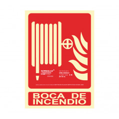 PLACA HOMOLOGADA ARCHIVO 2000 CLASE B "BOCA DE INCENDIO"