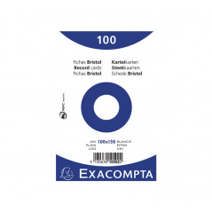 PACK 100 FICHAS EXACOMPTA LISAS 100x150mm