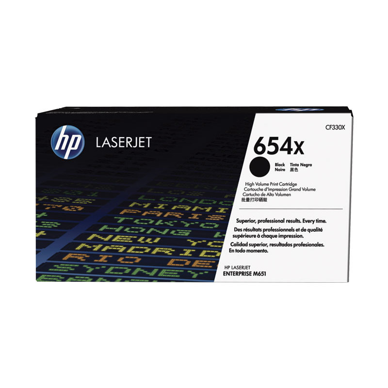 CARTUCHO DE TÓNER ORIGINAL LASERJET HP 654X DE ALTA CAPACIDAD