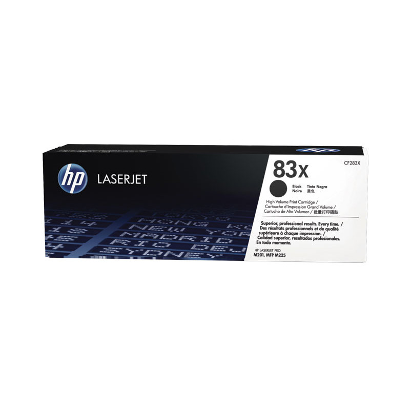 CARTUCHO DE TÓNER ORIGINAL LASERJET HP 83X DE ALTA CAPACIDAD