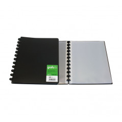  Grafoplás Carpeta A3 PVC 4 W 0.984 in con bolsa Int, negro :  Productos de Oficina