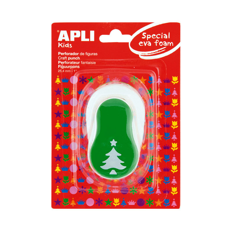 TALADRO CREATIVO APLI KIDS FIGURA ÁRBOL NAVIDAD