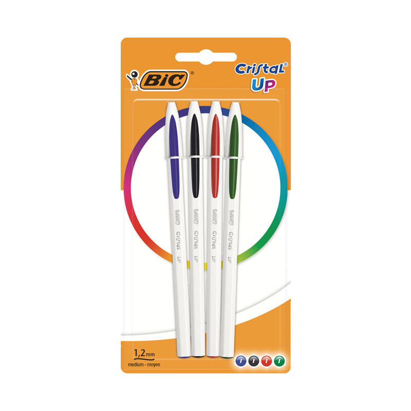 Pack con 5 bolígrafos Bic Cristal colores surtidos