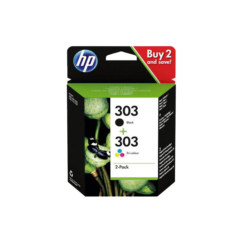 PACK 2 CARTUCHOS DE TINTA ORIGINAL HP 303