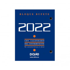 CALENDARIO 2022 DOHE "BLOQUE BUFETE" 8,5x11cm CASTELLANO